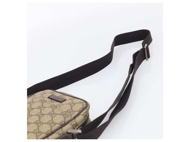 GUCCI GG Supreme Shoulder Bag PVC Beige Silver 122754 - vista 8