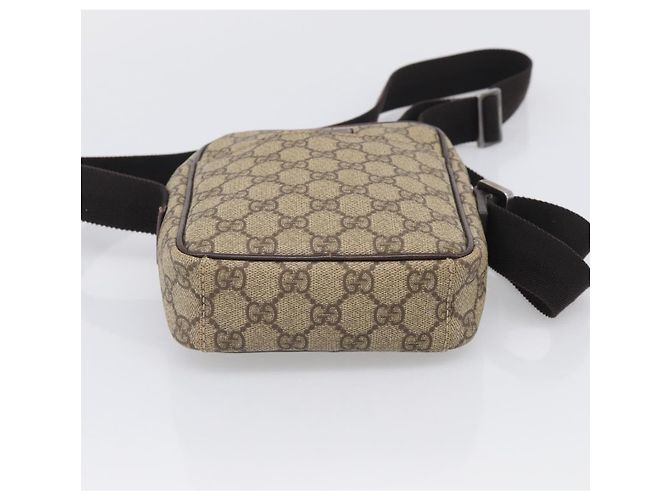 GUCCI GG Supreme Shoulder Bag PVC Beige Silver 122754 - vista 9
