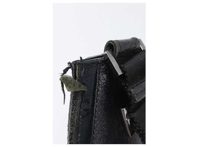 GUCCI GG Canvas Shoulder Bag Black Silver 27639 - vista 14