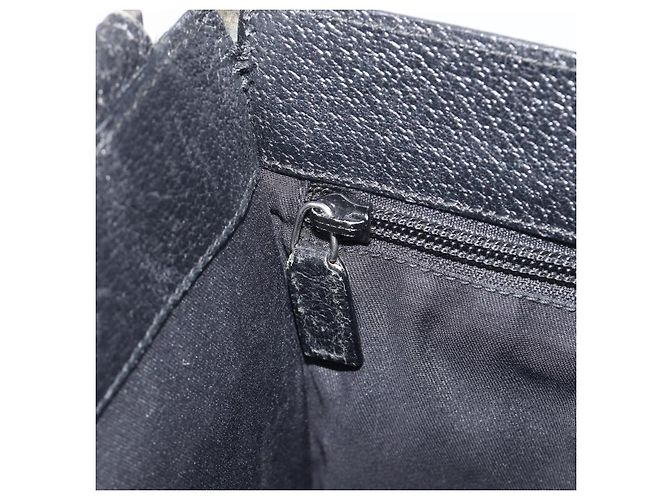 GUCCI GG Canvas Shoulder Bag Black Silver 27639 - vista 22