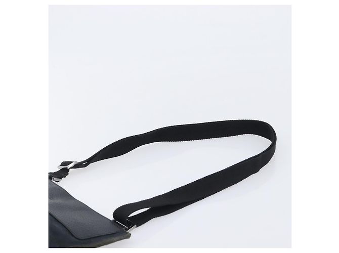 GUCCI GG Canvas Shoulder Bag Black Silver 27639 - vista 8