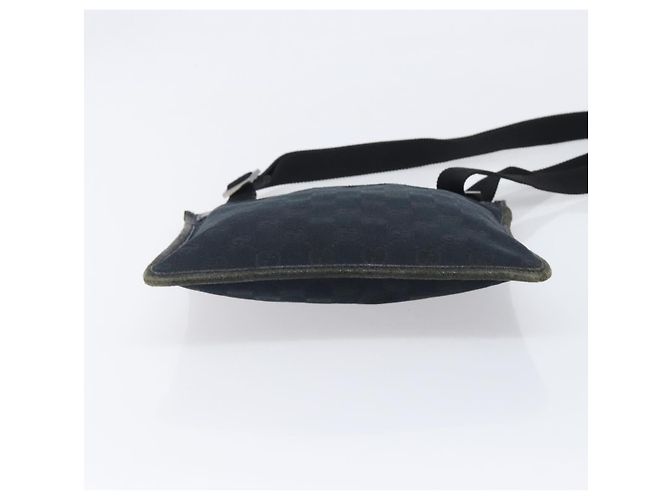 GUCCI GG Canvas Shoulder Bag Black Silver 27639 - vista 9