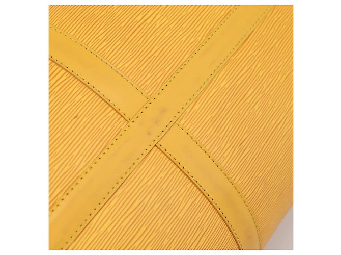LOUIS VUITTON Epi Keepall 55 Boston Bag Yellow LV - vista 10