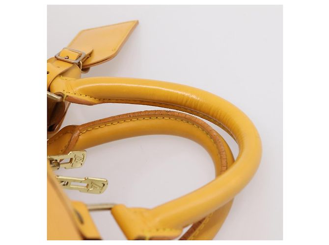 LOUIS VUITTON Epi Keepall 55 Boston Bag Yellow LV - vista 14