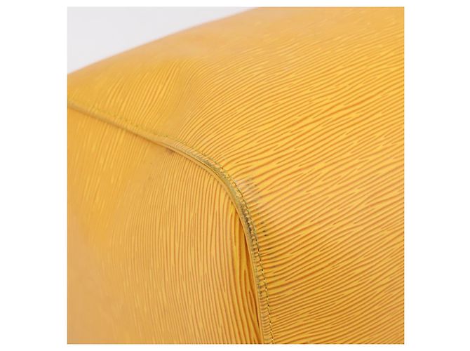 LOUIS VUITTON Epi Keepall 55 Boston Bag Yellow LV - vista 15