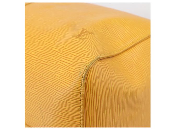 LOUIS VUITTON Epi Keepall 55 Boston Bag Yellow LV - vista 16