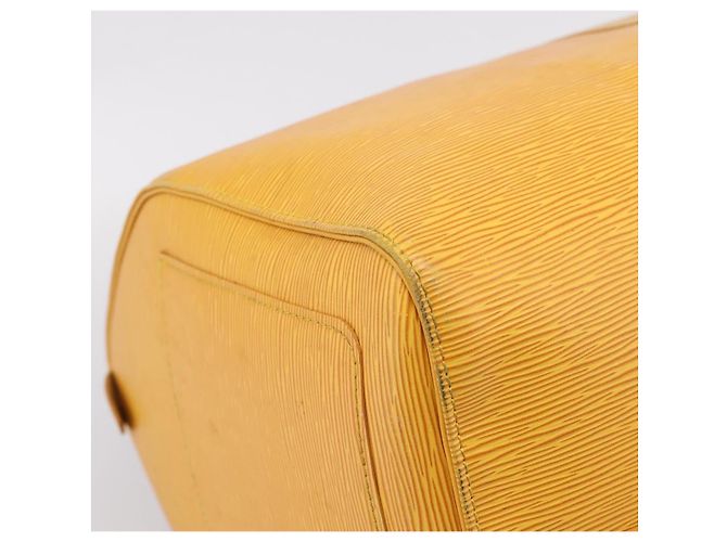 LOUIS VUITTON Epi Keepall 55 Boston Bag Yellow LV - vista 17