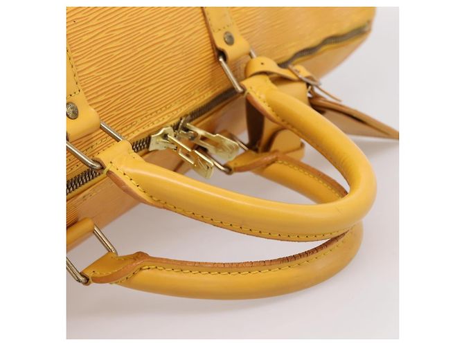 LOUIS VUITTON Epi Keepall 55 Boston Bag Yellow LV - vista 7