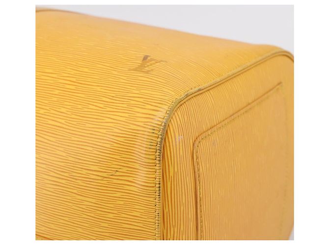 LOUIS VUITTON Epi Keepall 55 Boston Bag Yellow LV - vista 9