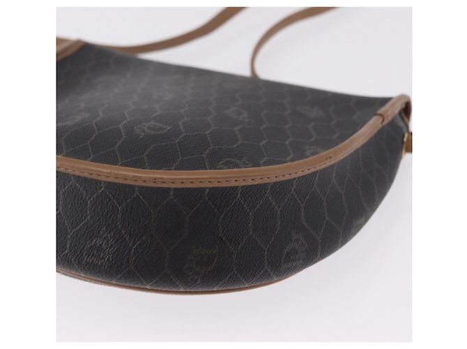 Christian Dior Honeycomb Shoulder Bag PVC Black Gold - vista 13