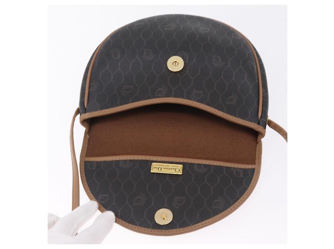 Christian Dior Honeycomb Shoulder Bag PVC Black Gold - vista 15