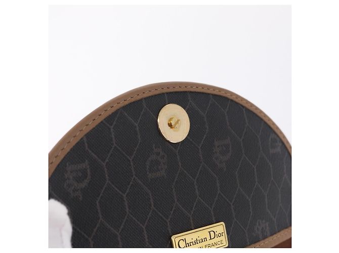 Christian Dior Honeycomb Shoulder Bag PVC Black Gold - vista 16