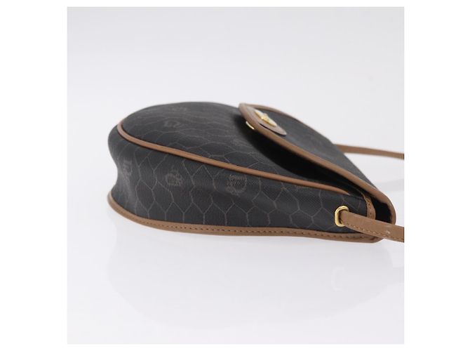 Christian Dior Honeycomb Shoulder Bag PVC Black Gold - vista 4