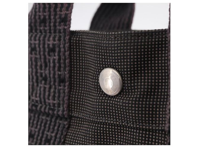 Hermès HERMES Her Line PM Hand Bag Canvas Gray Silver - Ansicht 14