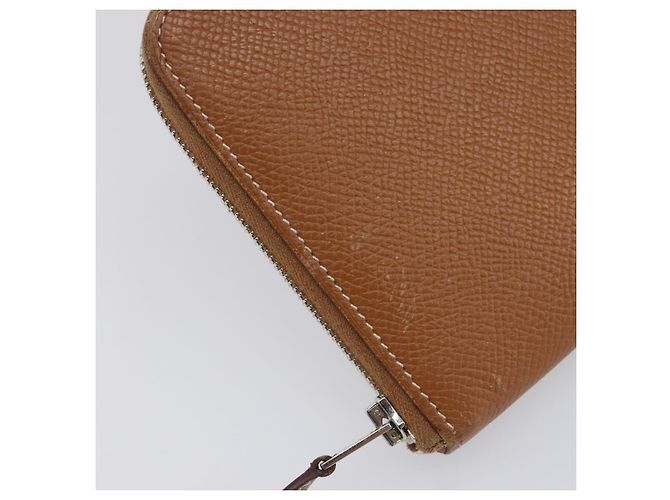 Hermès HERMES Azap Long Silk In Long Wallet Leather Brown Silver - vista 13