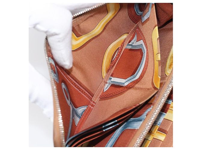 Hermès HERMES Azap Long Silk In Long Wallet Leather Brown Silver - vista 16