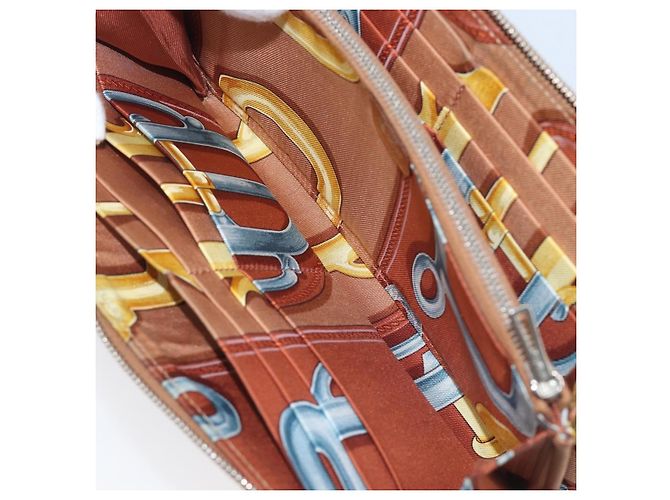 Hermès HERMES Azap Long Silk In Long Wallet Leather Brown Silver - vista 17