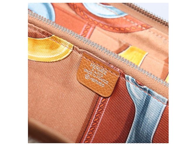 Hermès HERMES Azap Long Silk In Long Wallet Leather Brown Silver - vista 18