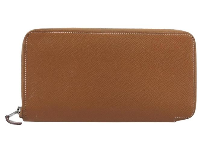Hermès HERMES Azap Long Silk In Long Wallet Leather Brown Silver - vista 2