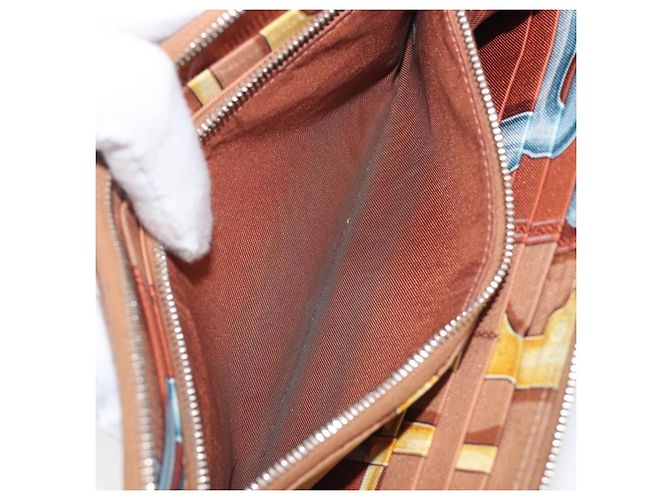 Hermès HERMES Azap Long Silk In Long Wallet Leather Brown Silver - vista 20