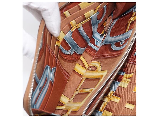 Hermès HERMES Azap Long Silk In Long Wallet Leather Brown Silver - vista 21
