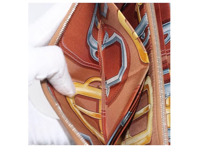 Hermès HERMES Azap Long Silk In Long Wallet Leather Brown Silver - vista 22