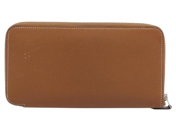 Hermès HERMES Azap Long Silk In Long Wallet Leather Brown Silver - vista 3