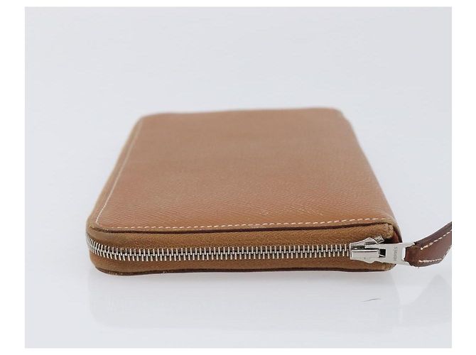 Hermès HERMES Azap Long Silk In Long Wallet Leather Brown Silver - vista 5