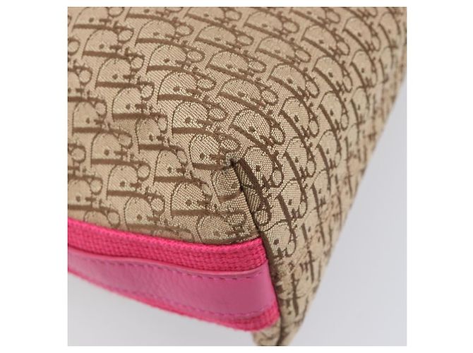 Christian Dior Trotter Canvas Shoulder Bag Beige Silver - vista 13