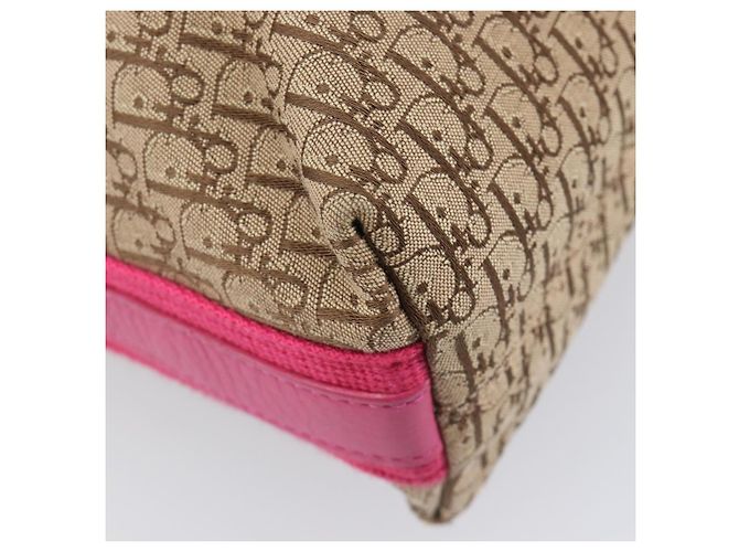 Christian Dior Trotter Canvas Shoulder Bag Beige Silver - vista 15