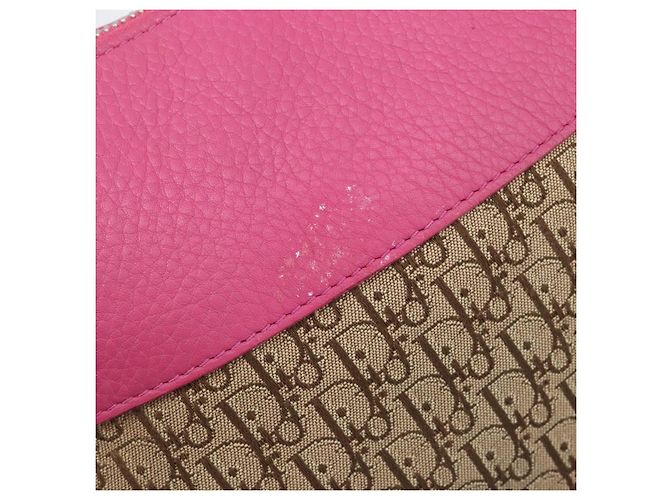 Christian Dior Trotter Canvas Shoulder Bag Beige Silver - vista 17