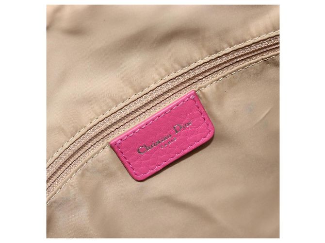 Christian Dior Trotter Canvas Shoulder Bag Beige Silver - vista 19