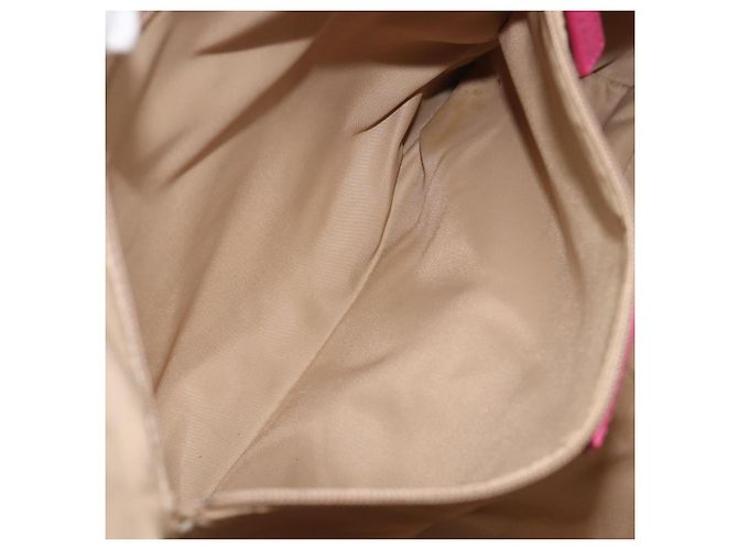 Christian Dior Trotter Canvas Shoulder Bag Beige Silver - vista 24