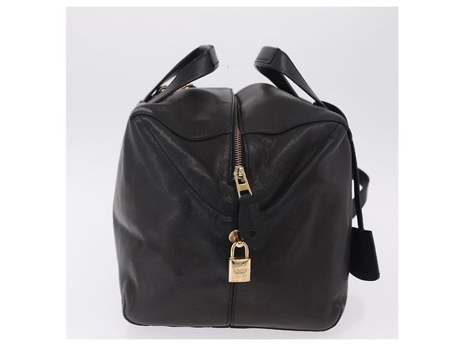LOEWE Origami Kubo Hand Bag Leather 2way Black Gold - vista 4