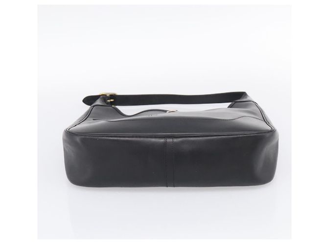 Hermès HERMES Trim Shoulder Bag Leather Black Gold Tone - vista 10