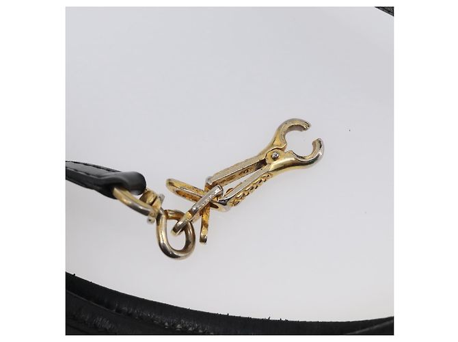 Hermès HERMES Trim Shoulder Bag Leather Black Gold Tone - vista 21