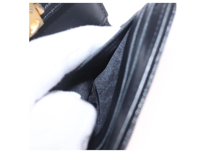 CHANEL Boy Chanel Matelasse Billetera Compacta Caviar Skin Black CC - vista 23