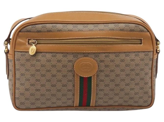 GUCCI Micro GG Supreme Web Sherry Line Bag PVC Beige 001 261 0942 - vista 2
