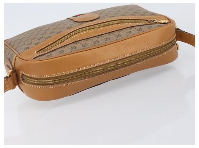 GUCCI Micro GG Supreme Web Sherry Line Bag PVC Beige 001 261 0942 - vista 6