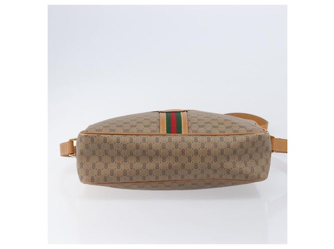 GUCCI Micro GG Supreme Web Sherry Line Bag PVC Beige 001 261 0942 - vista 9