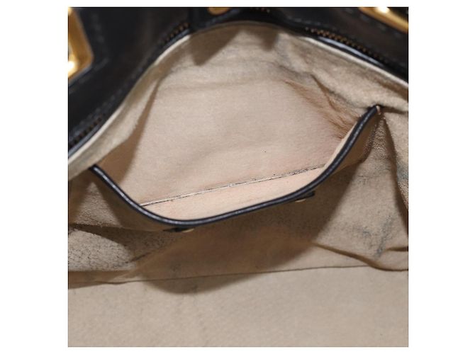 PRADA Handtasche Vittero Dino Leather 2way Black Gold - Ansicht 25