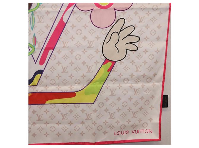 LOUIS VUITTON LVxTM Superflat Scarf Silk Multicolor M96097 LV - Ansicht 10