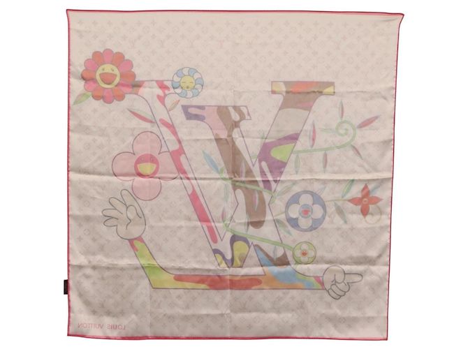 LOUIS VUITTON LVxTM Superflat Scarf Silk Multicolor M96097 LV - Ansicht 12