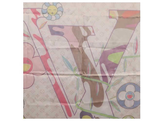 LOUIS VUITTON LVxTM Superflat Scarf Silk Multicolor M96097 LV - Ansicht 17