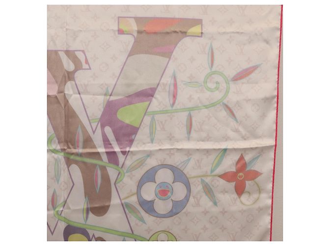 LOUIS VUITTON LVxTM Superflat Scarf Silk Multicolor M96097 LV - Ansicht 18