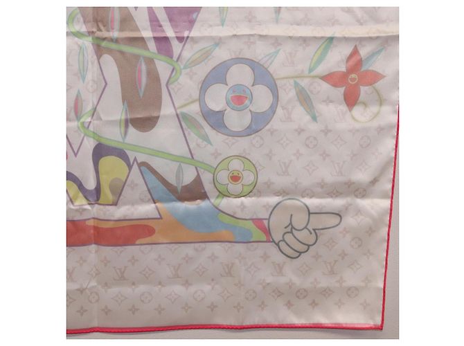LOUIS VUITTON LVxTM Superflat Scarf Silk Multicolor M96097 LV - Ansicht 21