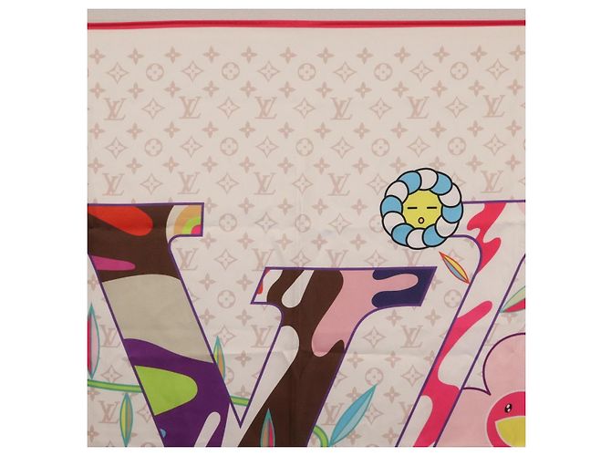 LOUIS VUITTON LVxTM Superflat Scarf Silk Multicolor M96097 LV - Ansicht 3