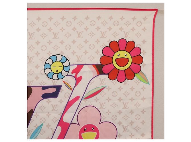 LOUIS VUITTON LVxTM Superflat Scarf Silk Multicolor M96097 LV - Ansicht 4