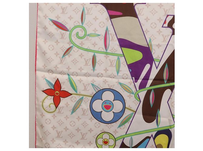 LOUIS VUITTON LVxTM Superflat Scarf Silk Multicolor M96097 LV - Ansicht 5
