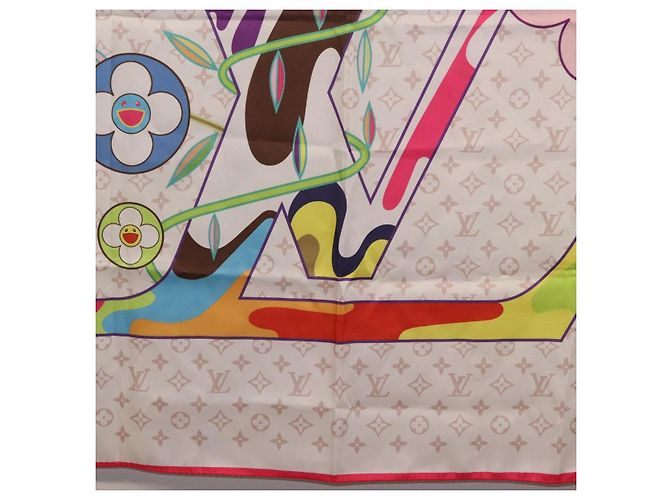 LOUIS VUITTON LVxTM Superflat Scarf Silk Multicolor M96097 LV - Ansicht 9